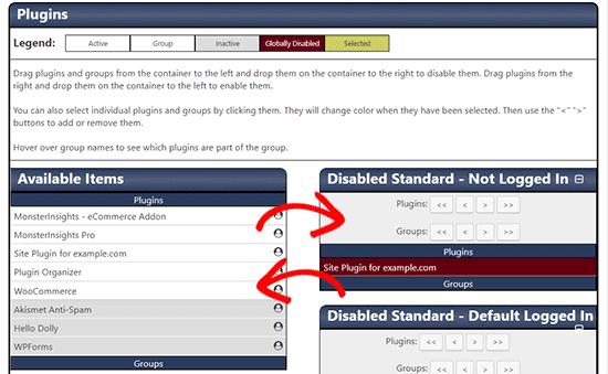 Disable plugins based on URL filters Disable plugins based on URL filters