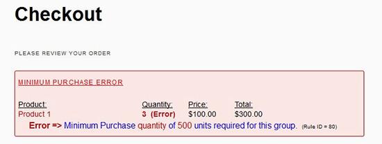 Minimum Purchase for WooCommerce Minimum Purchase for WooCommerce
