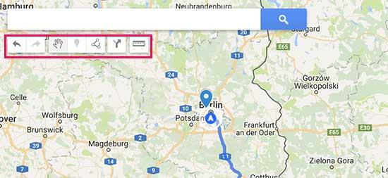 Using the map toolbar Using the map toolbar
