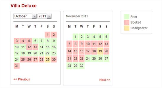 WP Simple Booking Calendar WP Simple Booking Calendar