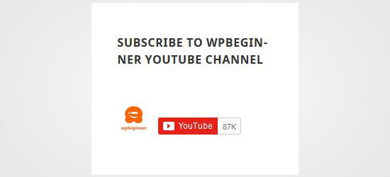 Subscribe to YouTube Channel in Sidebar Subscribe to YouTube Channel in Sidebar