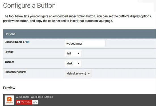 Configuration Button Configuration Button