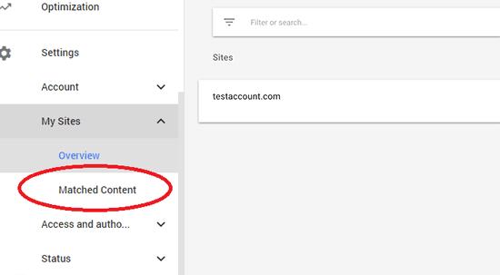 Matched Content in AdSense Matched Content in AdSense