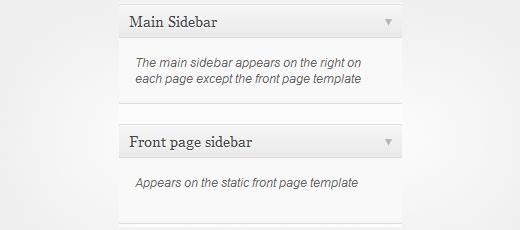 Newly created sidebars appearing on Widgets screen Newly created sidebars appearing on Widgets screen