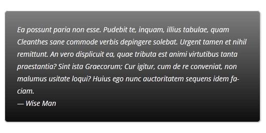 Adding CSS Gradient as background for Blockquote Adding CSS Gradient as background for Blockquote