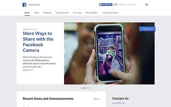 Facebook Newsroom Facebook Newsroom