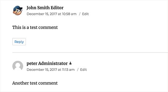 User role label shown next to their comment User role label shown next to their comment