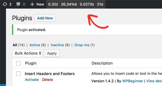 Query Monitor menu in WordPress admin bar Query Monitor menu in WordPress admin bar