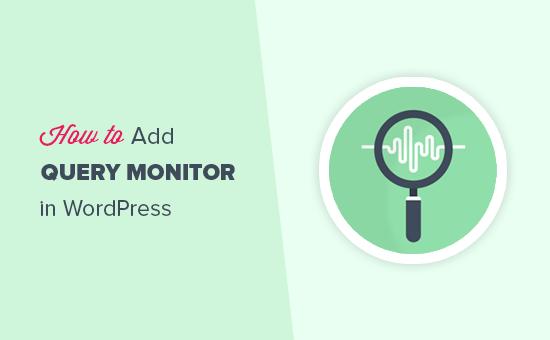 Adding a WordPress query monitor Adding a WordPress query monitor