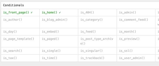 Conditional checks Conditional checks