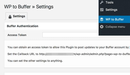 WP to Buffer WP to Buffer