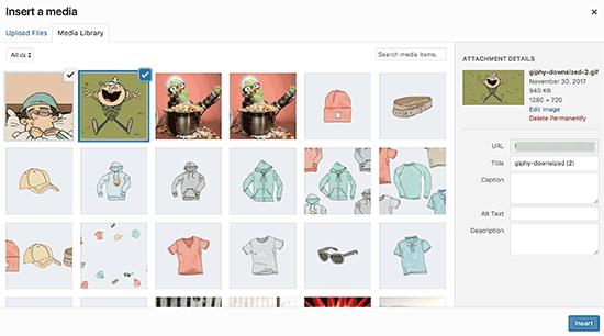 Upload GIFs using the Add Gif button Upload GIFs using the Add Gif button