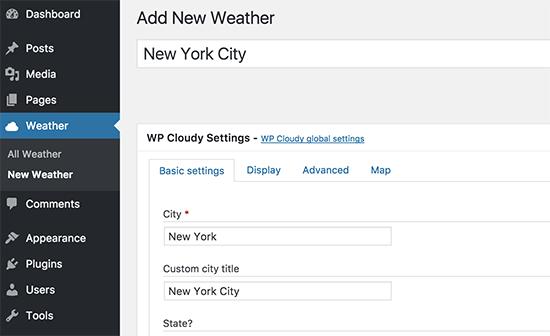 Creating a weather report Creating a weather report