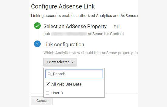 Adsense link setup Adsense link setup