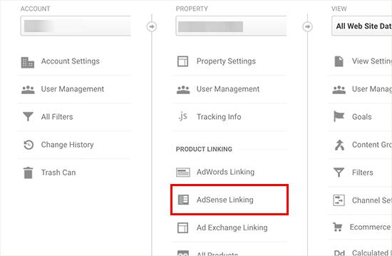Linking AdSense Linking AdSense