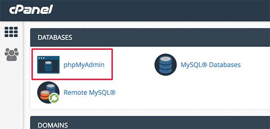 phpMyAdmin phpMyAdmin