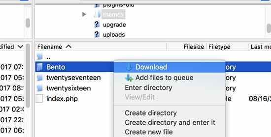 Download your current WordPress theme Download your current WordPress theme