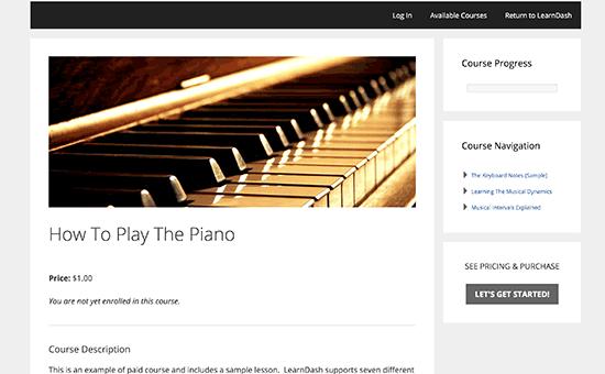 Preview course page Preview course page