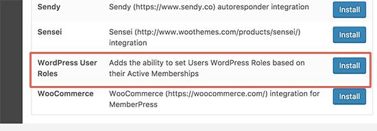 User role addon User role addon