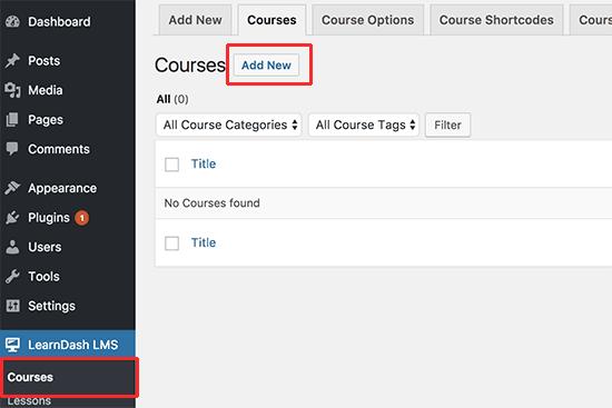 Add new course Add new course