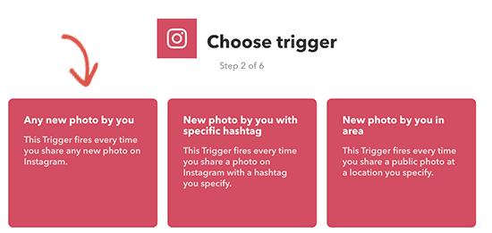 Choose trigger Choose trigger