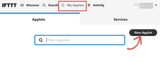 Create new applet Create new applet