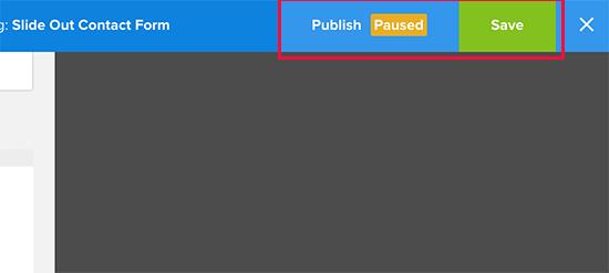 Save and publish your optin Save and publish your optin