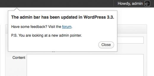 Admin Tooltips Admin Tooltips