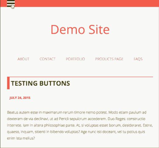 Fullscreen responsive menu in WordPress Fullscreen responsive menu in WordPress