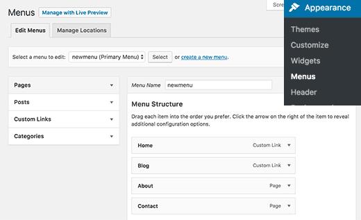 Creating and managing navigation menus in WordPress Creating and managing navigation menus in WordPress