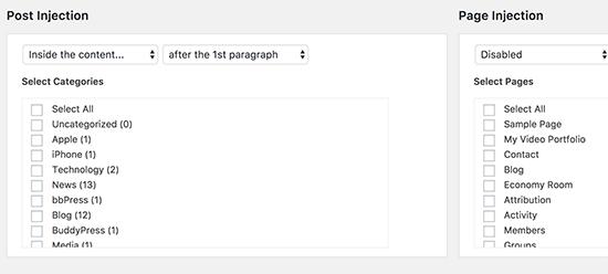 Auto insert ads into posts and pages Auto insert ads into posts and pages