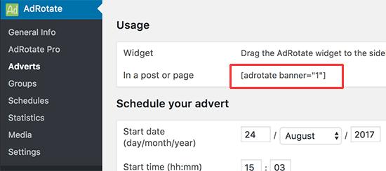 Ad shortcode Ad shortcode