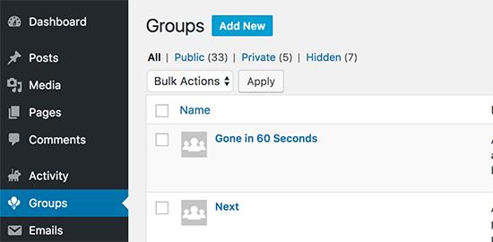 Add new group Add new group