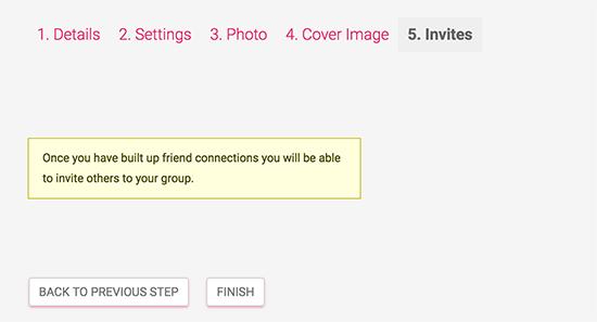 Invite users to join group Invite users to join group