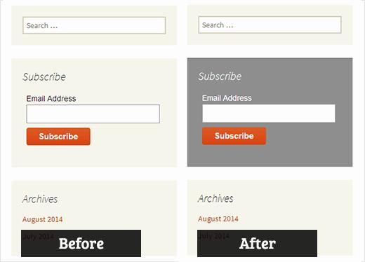Custom styles for sidebar widgets Custom styles for sidebar widgets