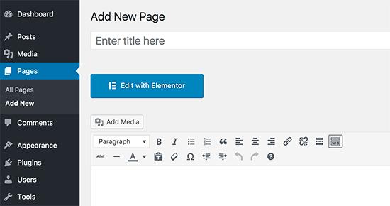 Edit with Elementor button Edit with Elementor button