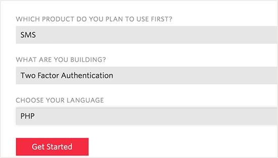 Signup options Signup options