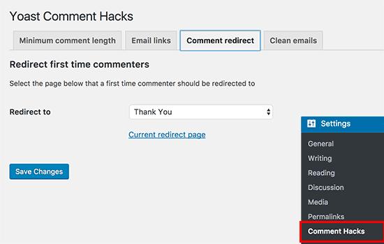 Select a page where you want users to be redirected Select a page where you want users to be redirected
