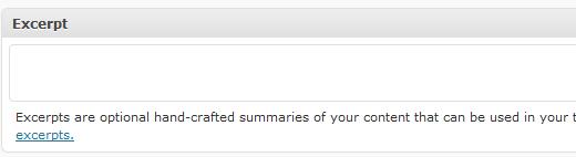 Add Post Excerpts in WordPress
