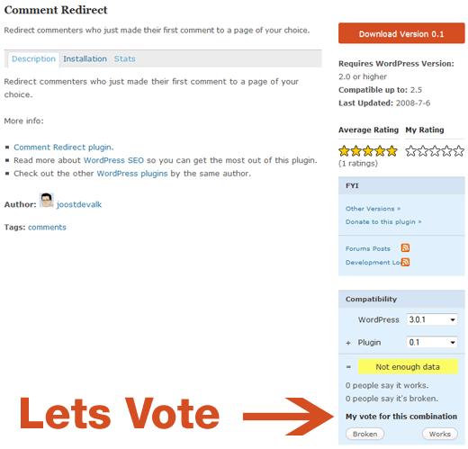 Plugin Compatability Votes