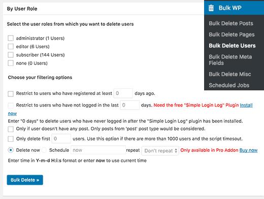 Bulk delete users Bulk delete users