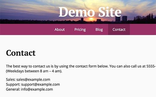 Email addresses shown to human users in browser Email addresses shown to human users in browser