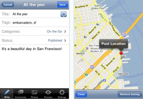 iPad for WordPress