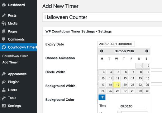 Add your countdown timer Add your countdown timer