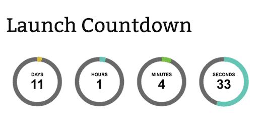 Countdown timer preview Countdown timer preview