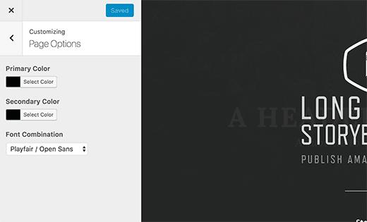Page options Page options
