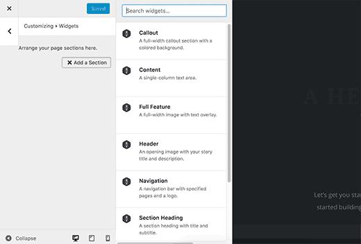 Adding sections to your content Adding sections to your content