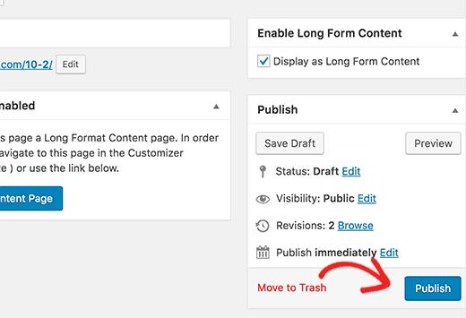 Publishing your long form content Publishing your long form content