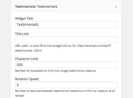 Testimonials widget Testimonials widget