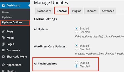 Disable all plugin updates in WordPress Disable all plugin updates in WordPress